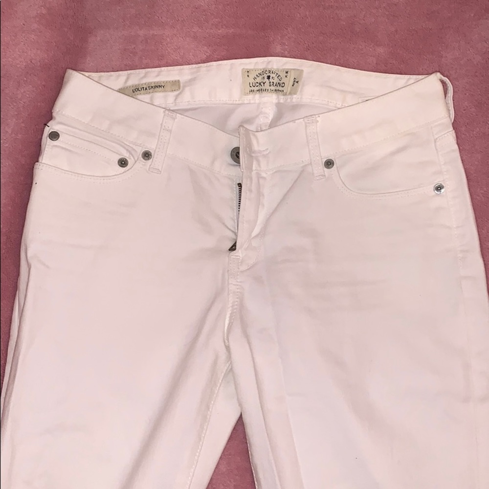 Lucky brand white jeans size 4/27
